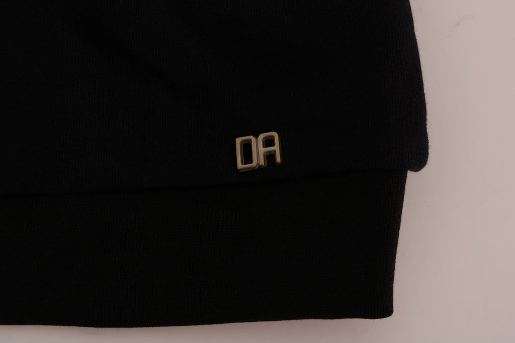 Pull en maille Daniele Alessandrini noir en coton