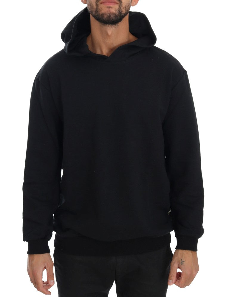 Pull en maille Daniele Alessandrini noir en coton (casual chic)
