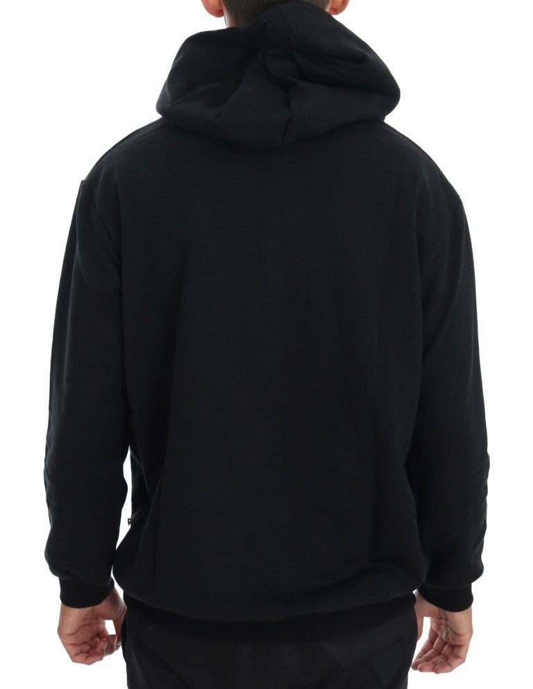 Pull en maille Daniele Alessandrini noir en coton (casual chic)