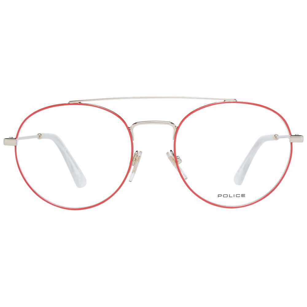 Police Red Metal & Plastic Glasses (Frames)