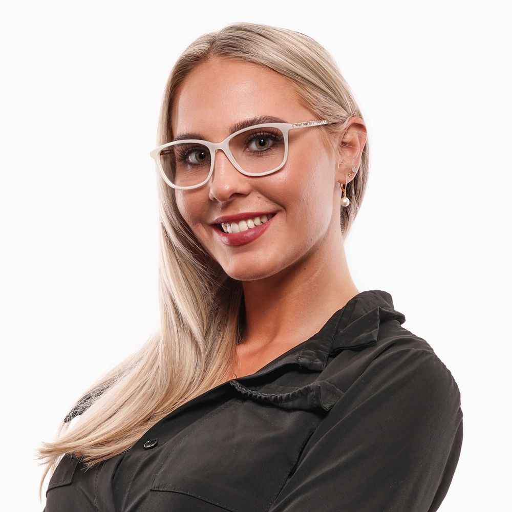 Swarovski White Metal & Plastic Glasses (Frames)