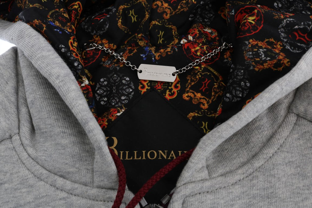 Survêtement à capuche Billionaire Italian Couture gris en coton