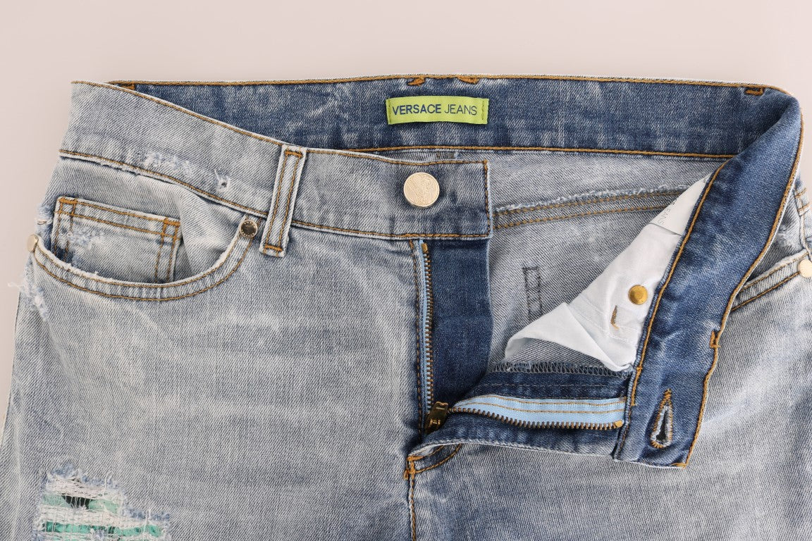 Jean coupe slim Versace Jeans bleu (stretch)