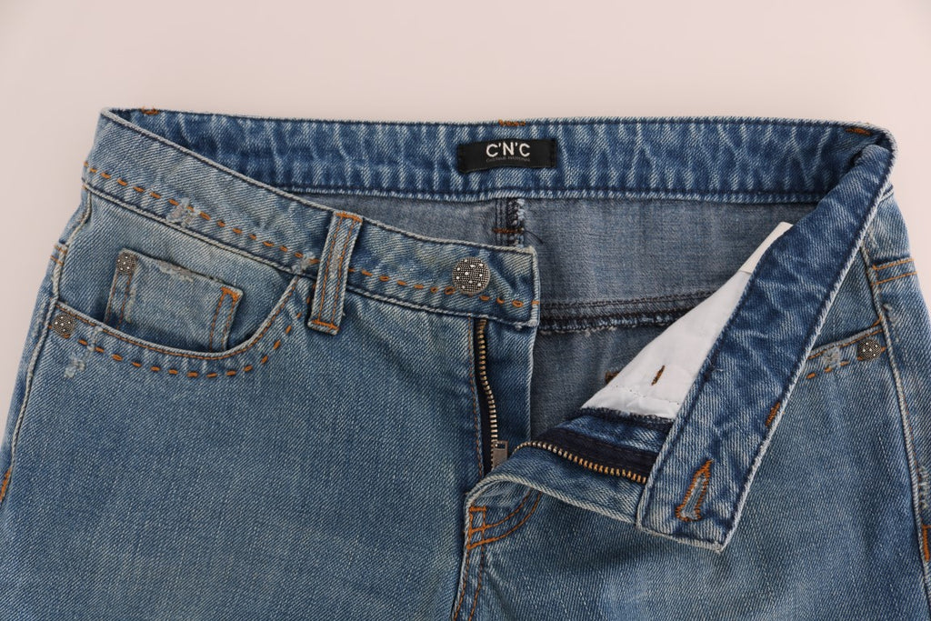 Jean Costume National bleu en coton