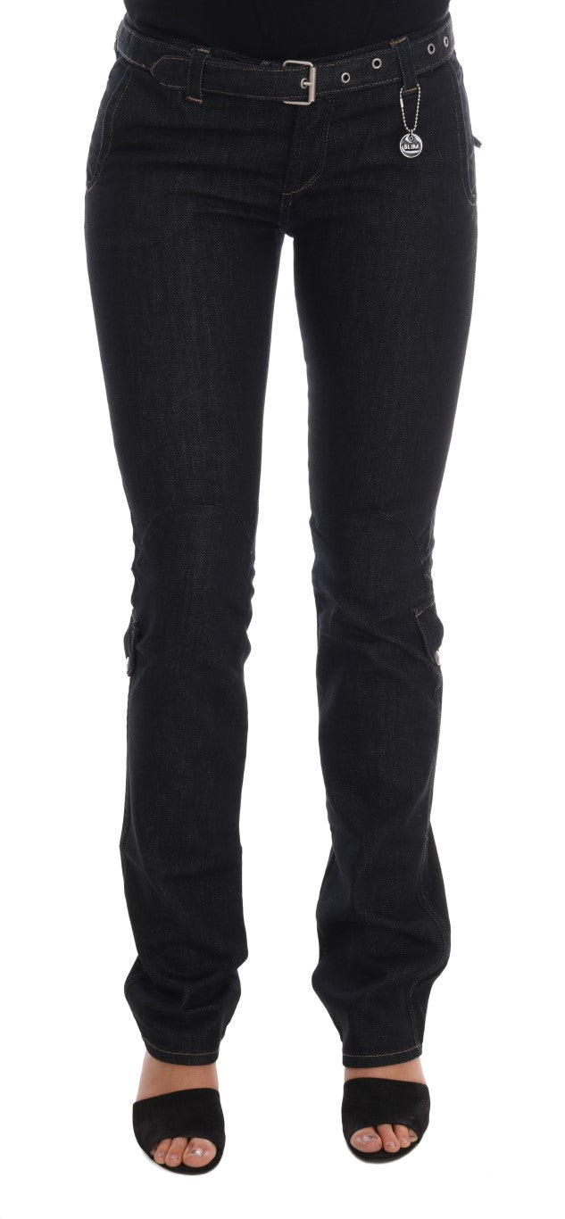 Jean coupe slim Costume National bleu en coton (stretch)
