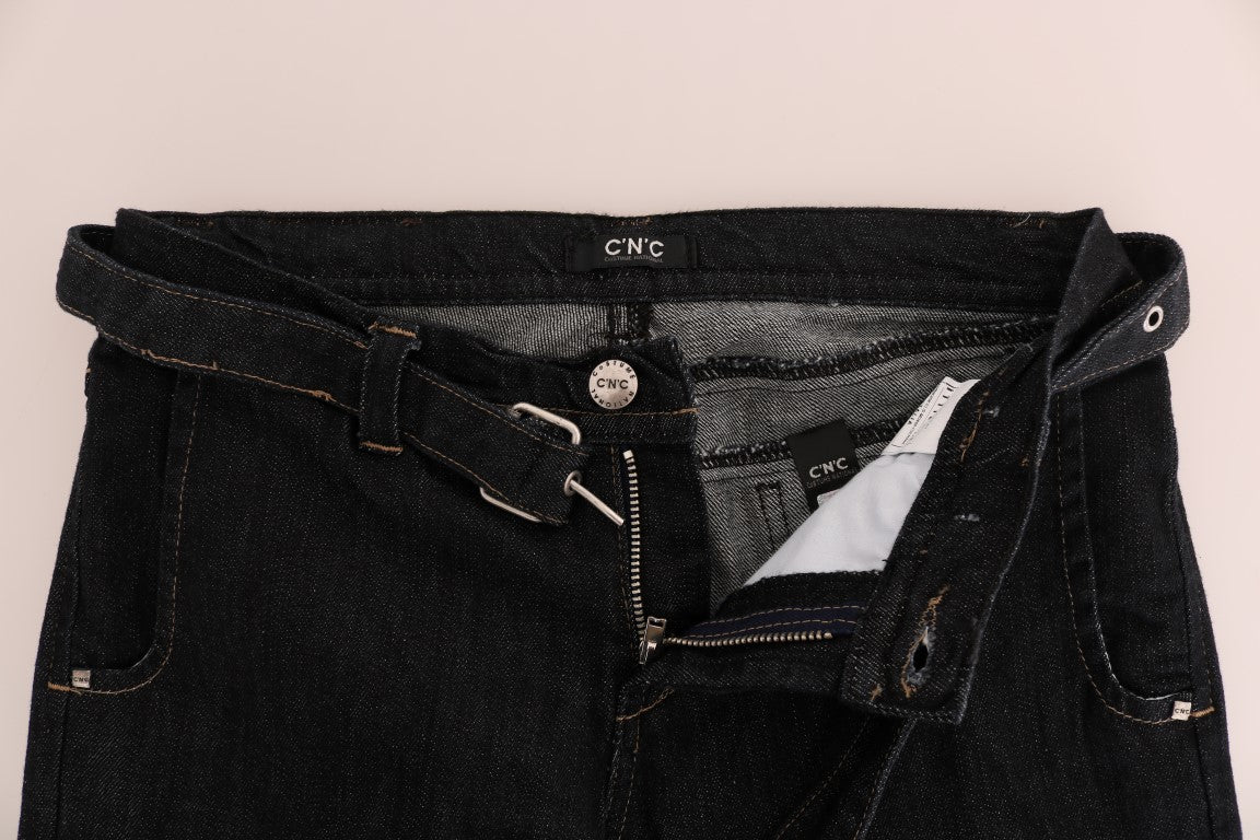 Jean coupe slim Costume National bleu en coton (stretch)
