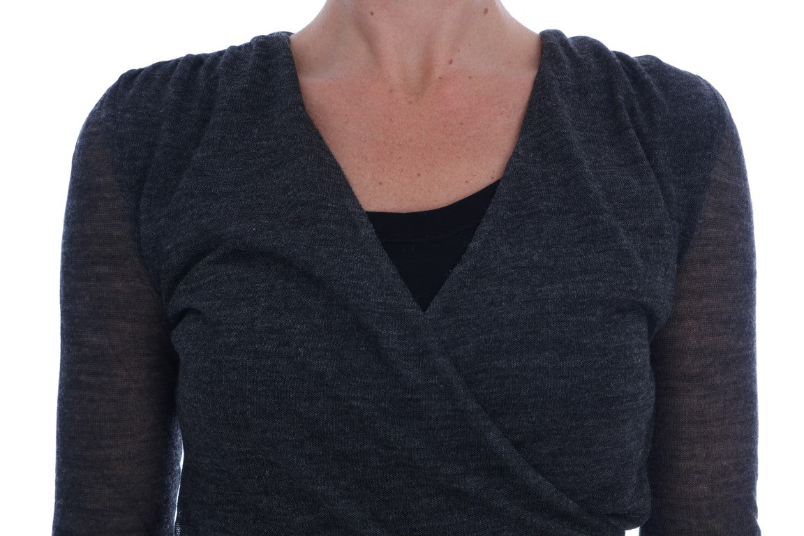 Chemise Ermanno Scervino grise en laine