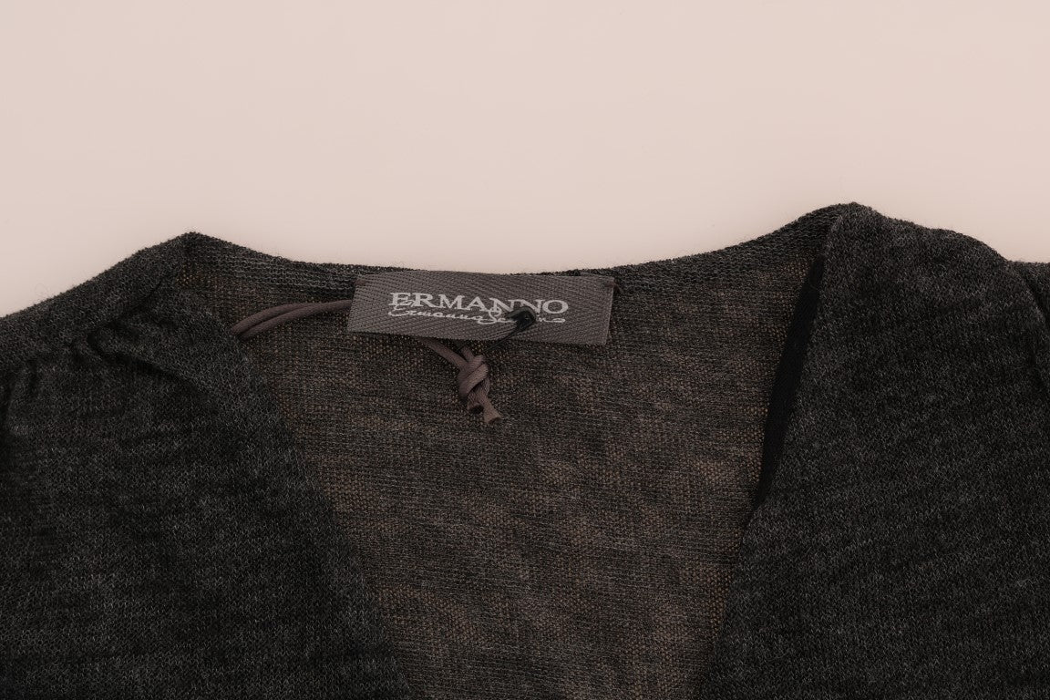 Chemise Ermanno Scervino grise en laine