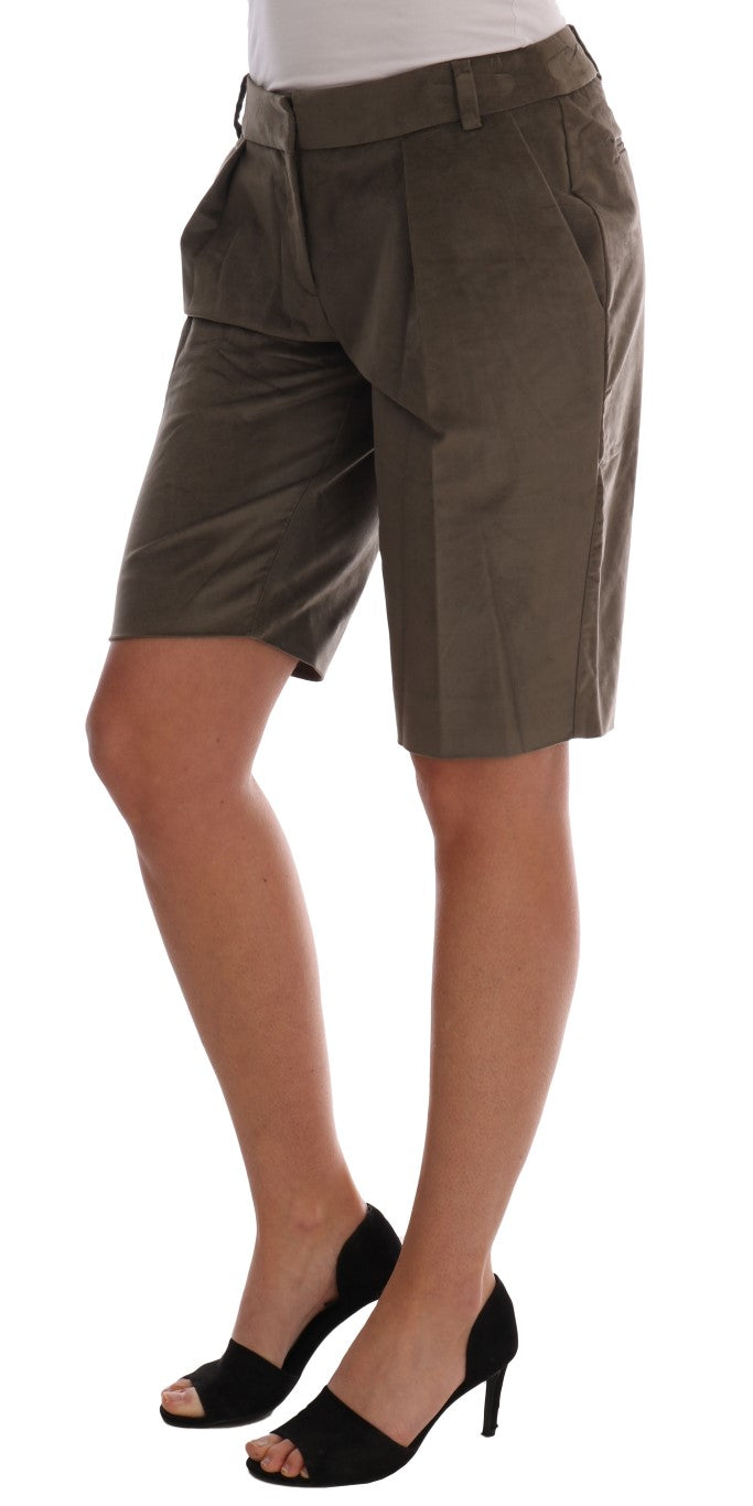 Short Ermanno Scervino marron en velours