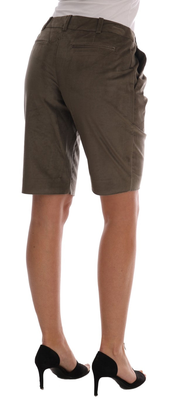 Short Ermanno Scervino marron en velours
