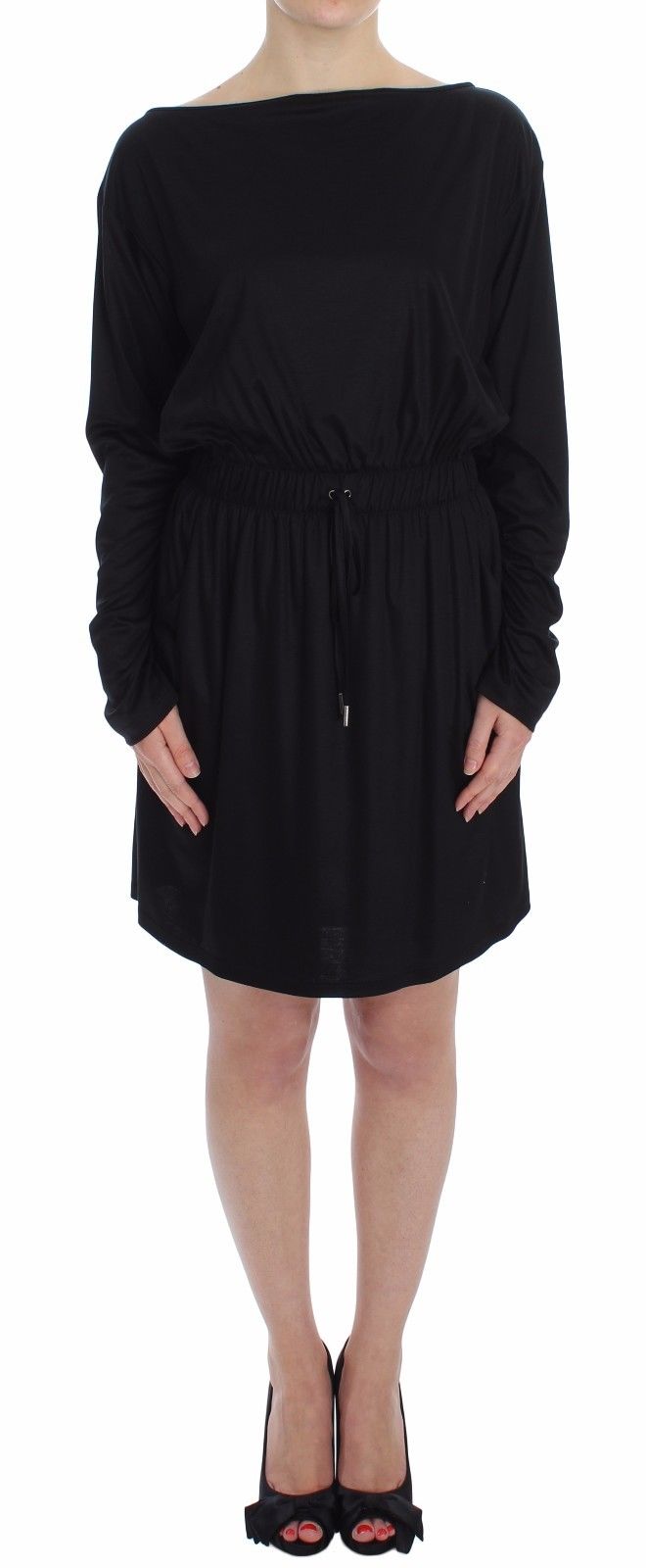 Robe Versace Jeans noire en soie