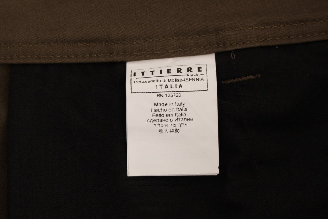 Pantalon GF Ferre vert en coton (stretch)