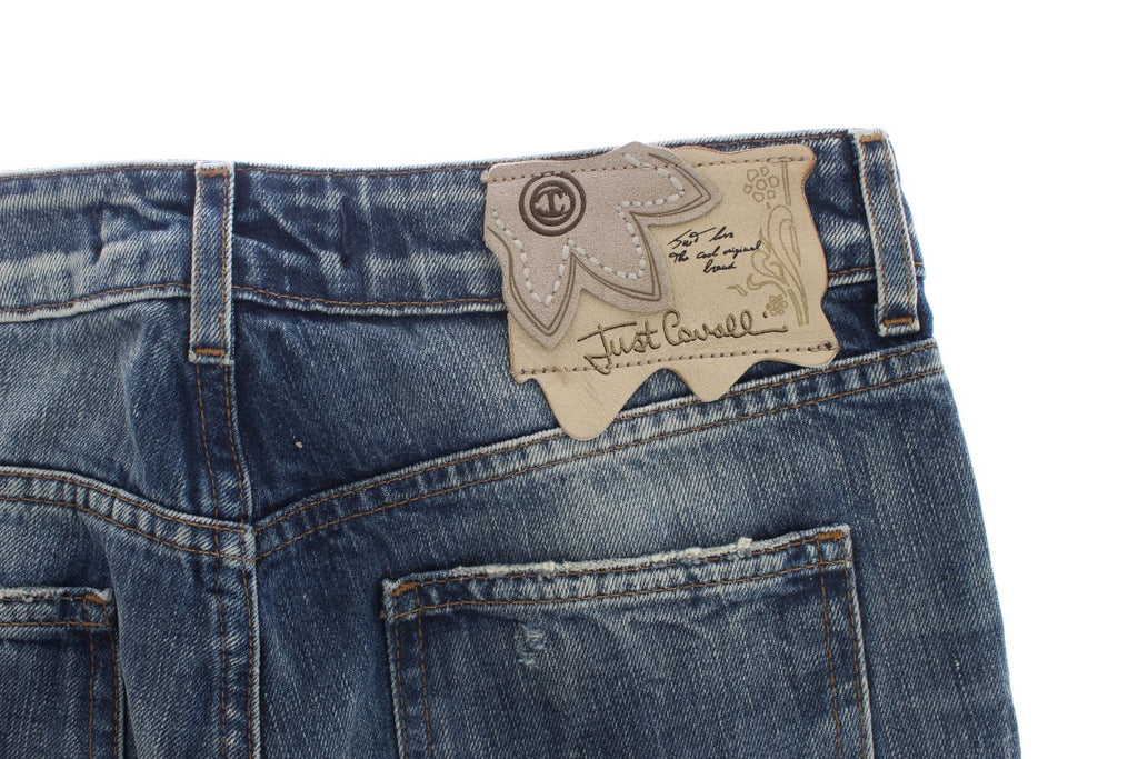 Jean Cavalli bleu en coton (droit)