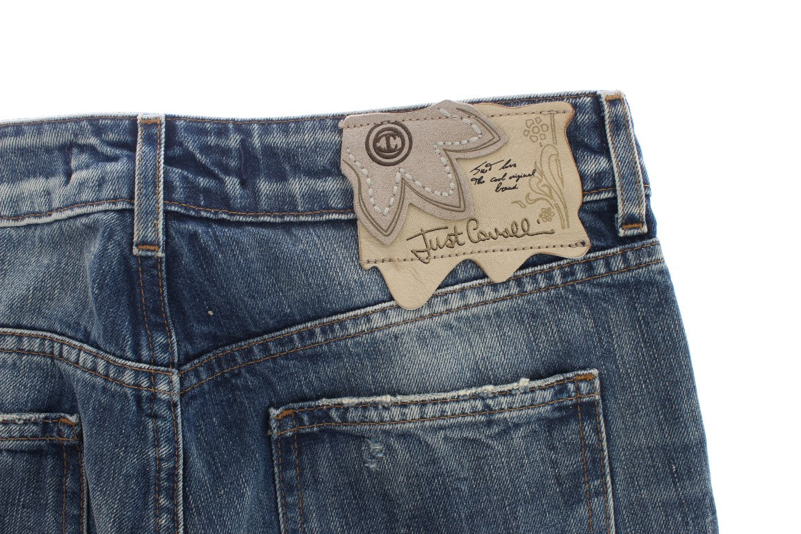 Jean Cavalli bleu en coton (droit)