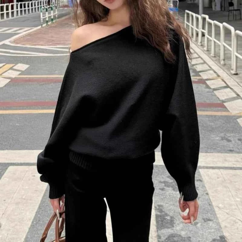 Pull ample manches chauve-souris