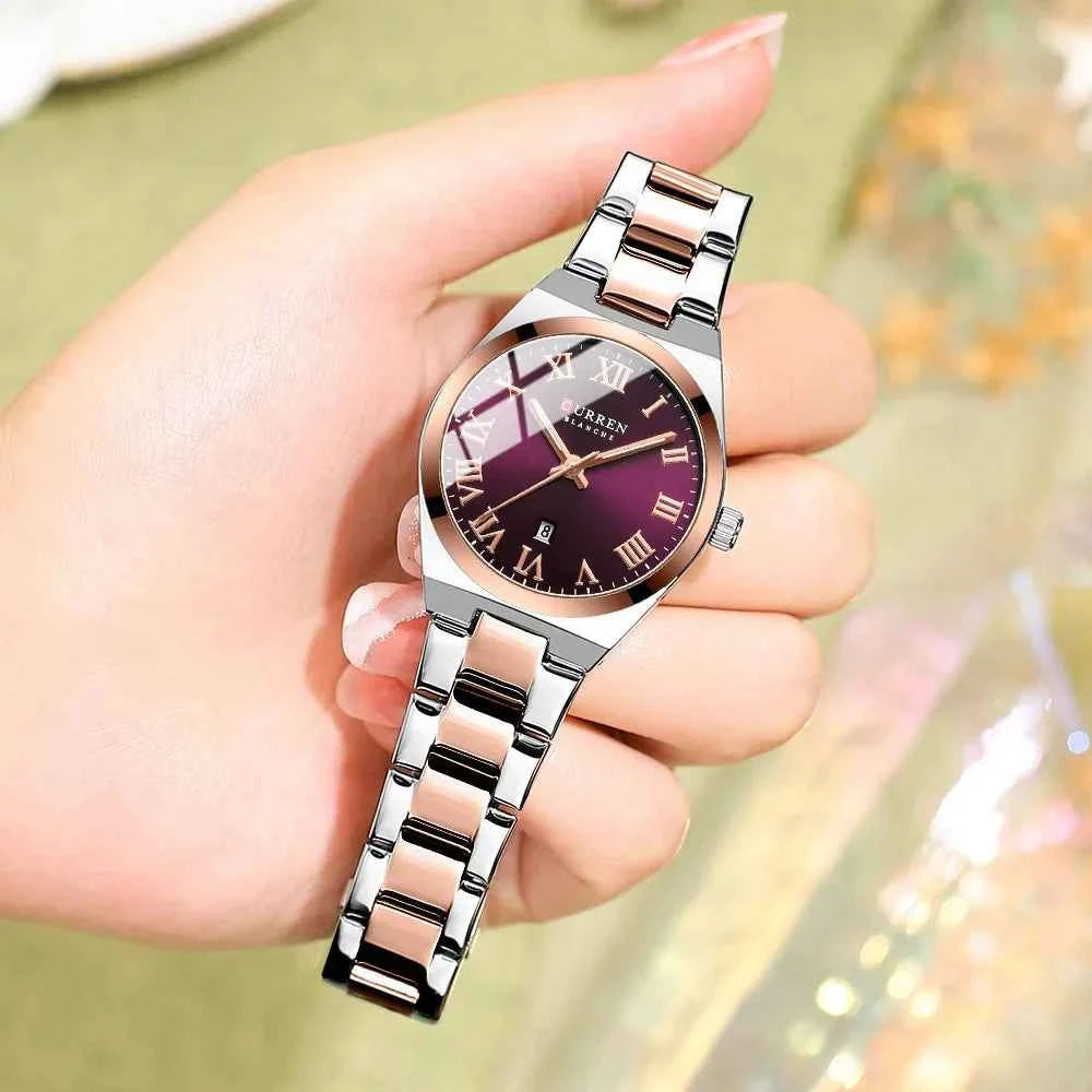 Montre femme étanche acier inoxydable bracelet 33 mm
