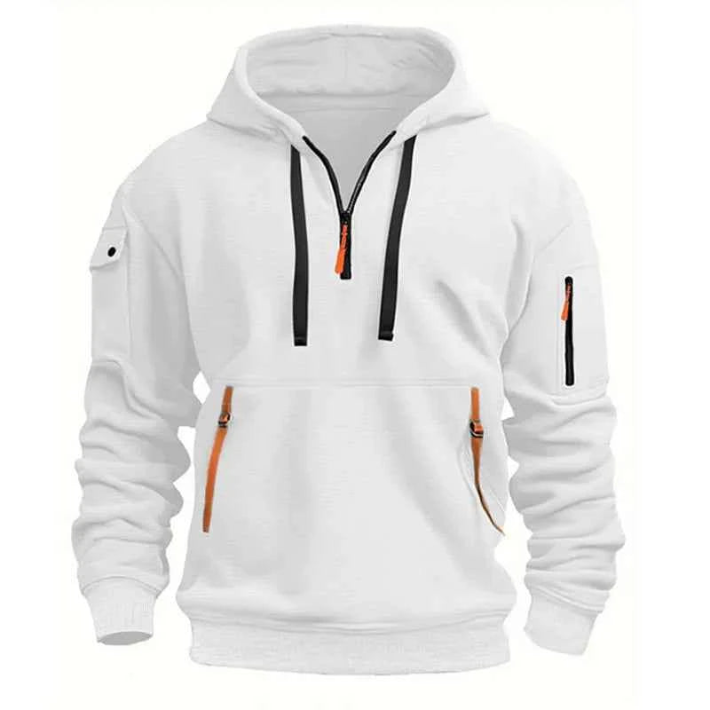 Sweat à capuche multi-poches unisexe