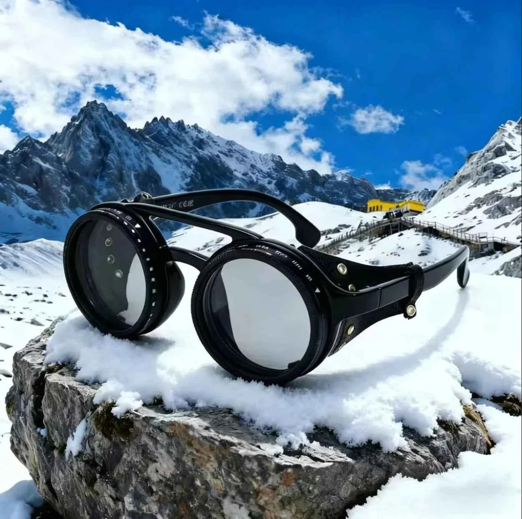 Lunettes soleil rondes à filtre ND réglable