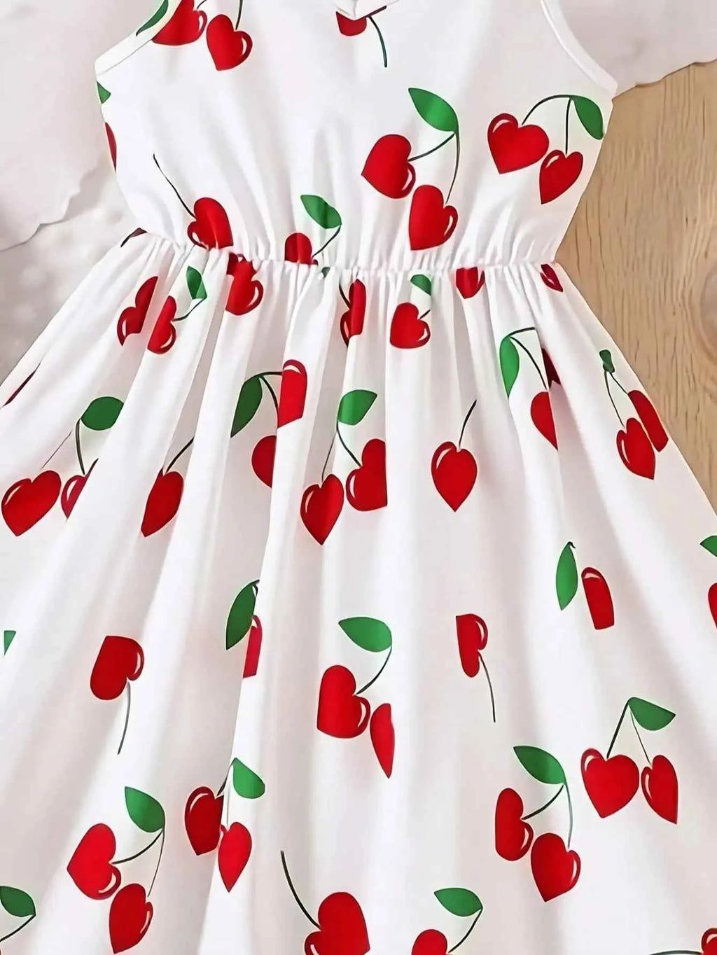 Robe estivale sans manches imprimé fleurs de cerisier