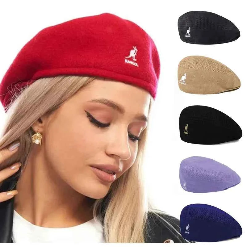 Béret en laine tricotée unisexe