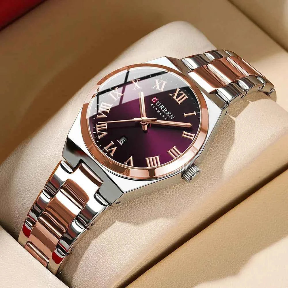 Montre femme étanche acier inoxydable bracelet 33 mm