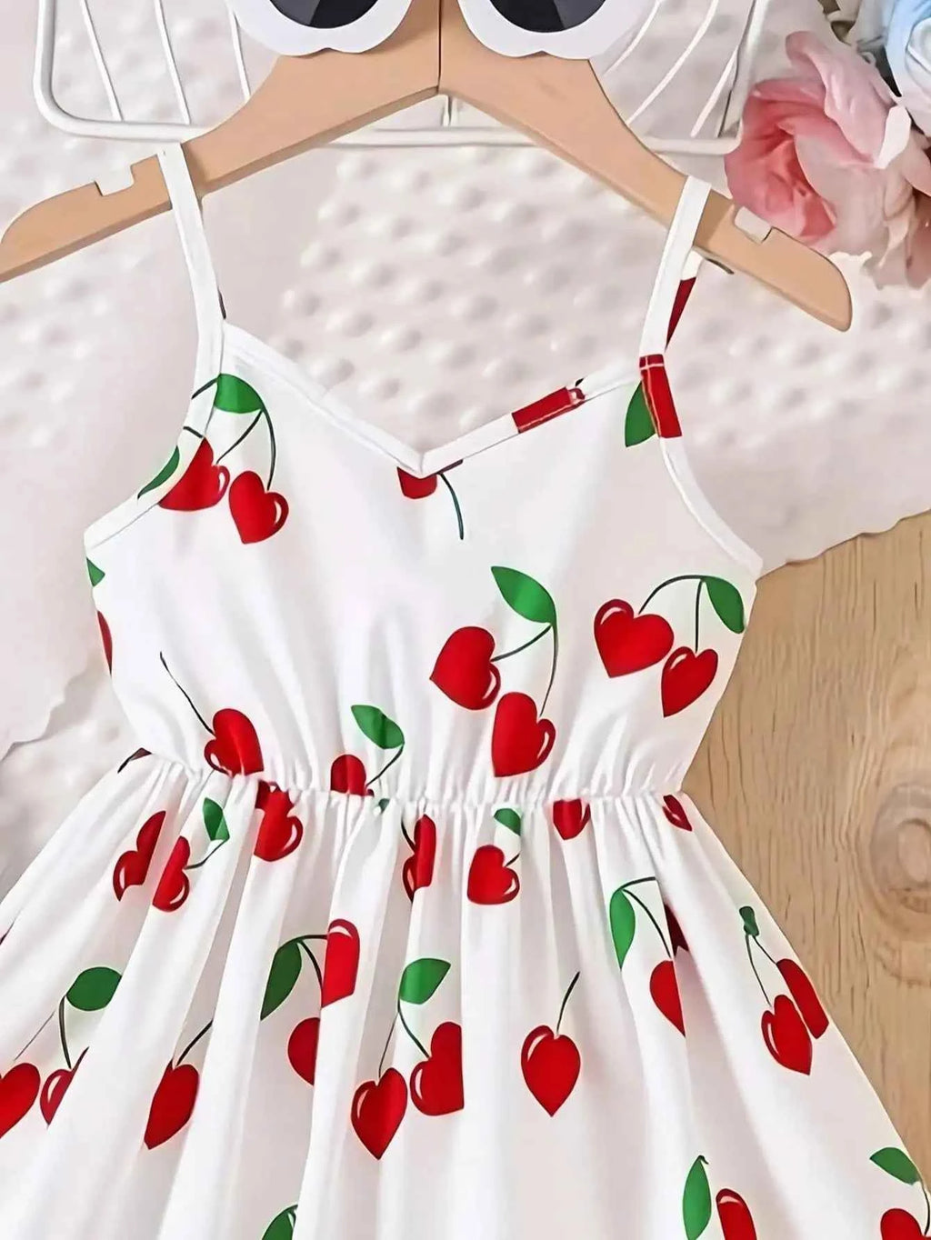 Robe estivale sans manches imprimé fleurs de cerisier