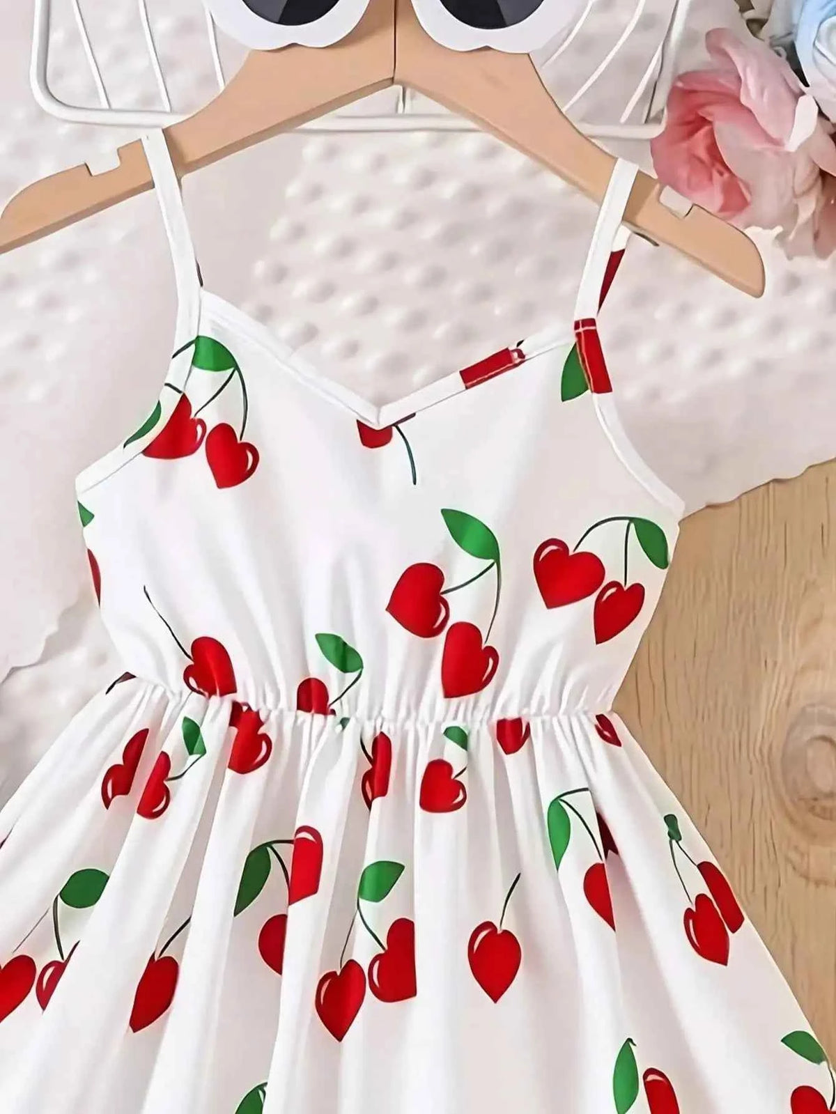 Robe estivale sans manches imprimé fleurs de cerisier
