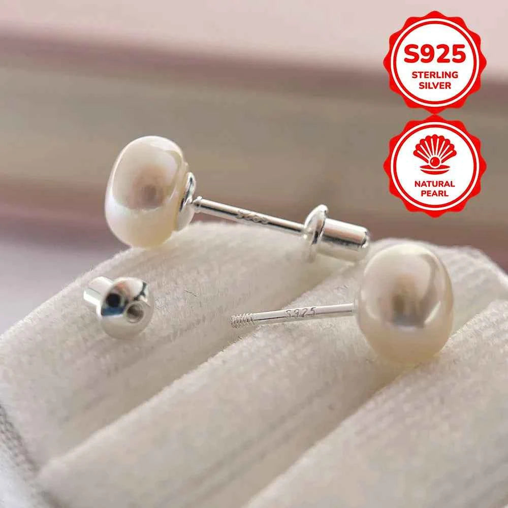 Boucles d'oreilles perle et argent 925