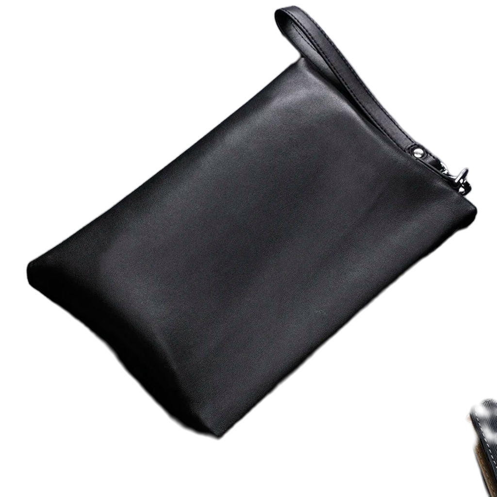 Pochette enveloppe en cuir pour homme