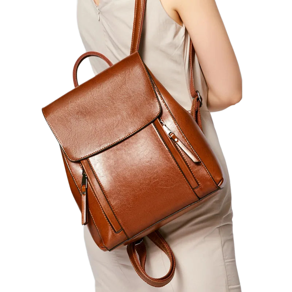 Sac convertible porté dos ou bandoulière en cuir