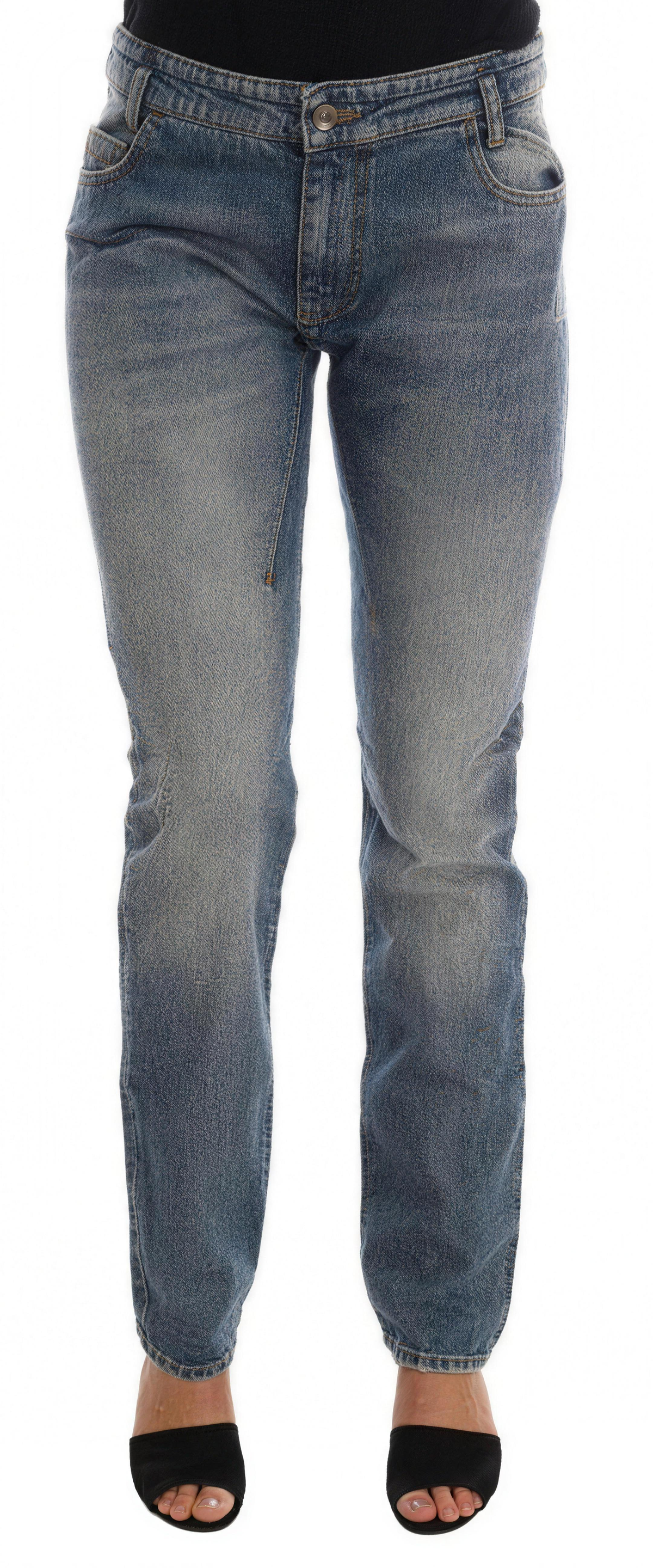 Costume National jean denim stretch bleu - image HD