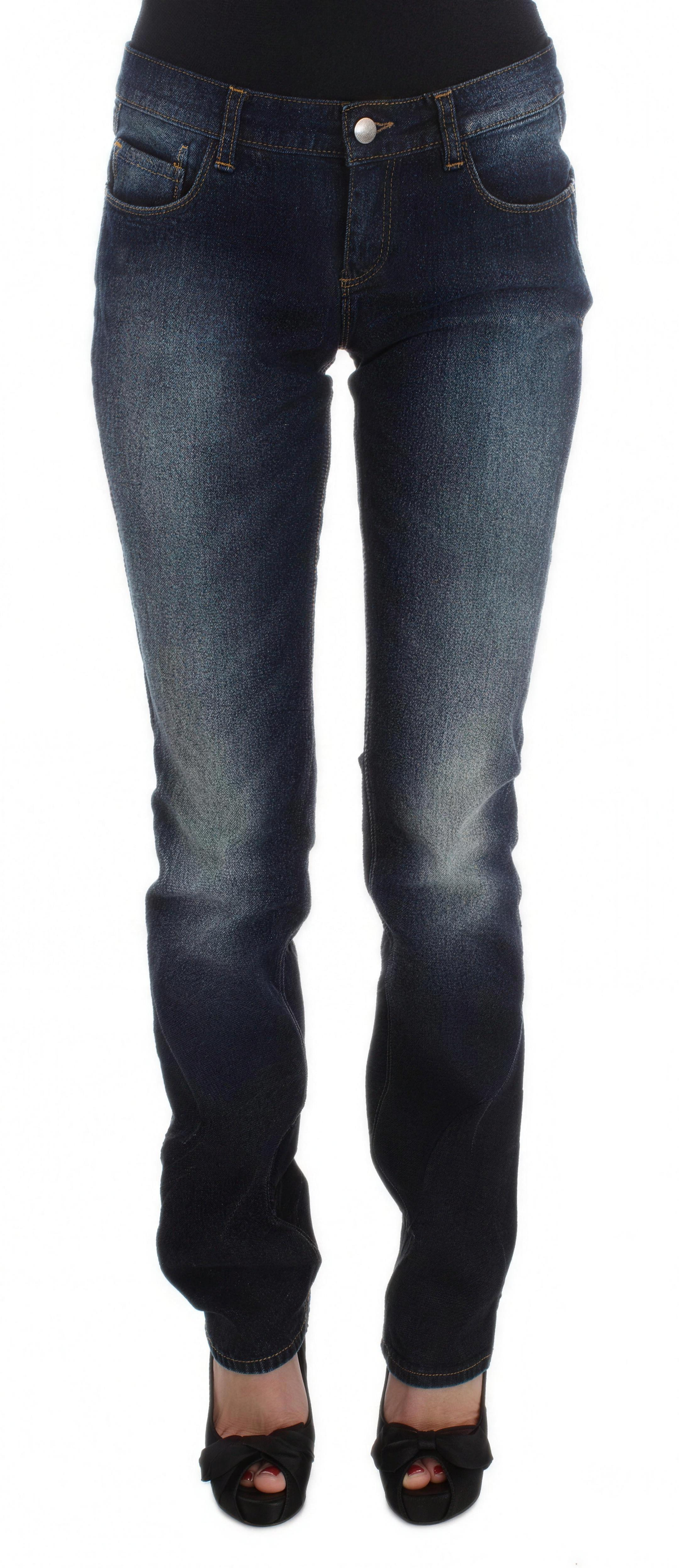 Costume National jean bootcut slim bleu - image HD
